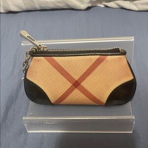 Burberry Stylish Beige and Black Clutch